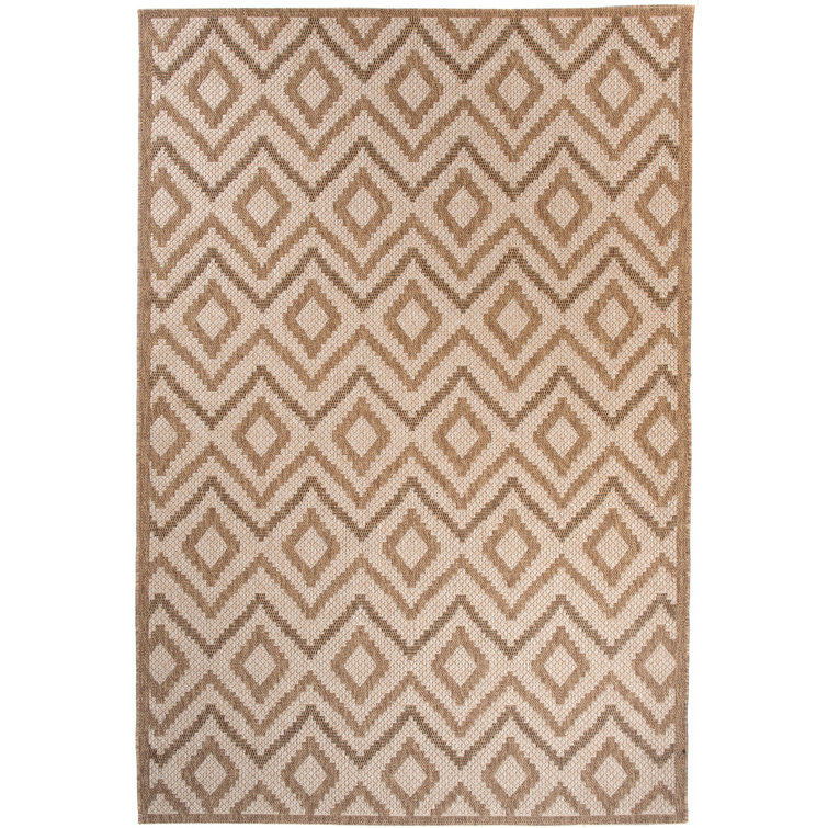 Corrigan Studio Ayanna Indoor/Outdoor Brown Rug Wayfair.co.uk